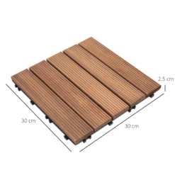Outsunny Interlocking Deck Tile - 27 Piece -Günstiges Grün Ecke Geschäft 08p38a17dc4420caa 8fde1282 b5f5 4e40 be45 1e514ebe9b69