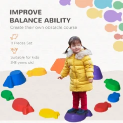 Outsunny Balance Stepping Stones 11 Piece - Multi Coloured -Günstiges Grün Ecke Geschäft 0OCa09183c9e52d18 jpg