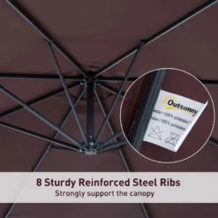 OUTSUNNY Oasis Patio Offset Umbrella -Günstiges Grün Ecke Geschäft 0pWf4617dc1410461 jpg