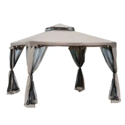 Outsunny Outdoor Gazebo 295L X 295W X 263Hcm-Taupe