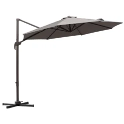 Outsunny Cantilever Banana Parasol 4m - Grey