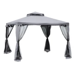 Outsunny Gazebo 3m X 3m Grey