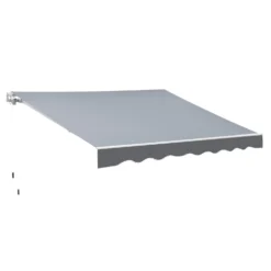Outsunny Retractable Awning 2.5m X 2m - Grey