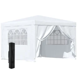 Outsunny Gazebo 2.95 M X 2.95 M - White