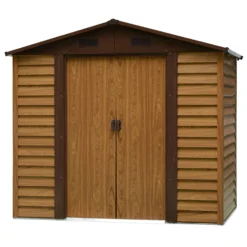 Outsunny Outdooor Storage Shed Wooden Effect Galvanised Steel 7.7ft X 6.4ft -Günstiges Grün Ecke Geschäft 1 1 f5702ce0 3f93 4b8a ba86 120ef76cce1e