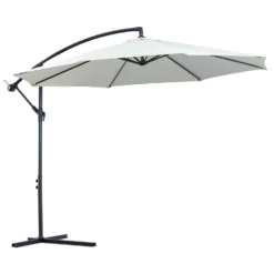 Outsunny Banana Parasol 3m - Cream White