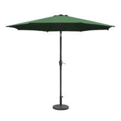 Silver & Stone Parasol Crank & Tilt 2.7m - Green