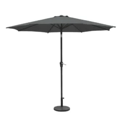 Silver & Stone Parasol Crank & Tilt 2.7m - Charcoal