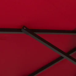 Outsunny Outdoor Umbrella Parasol With LED Solar Lights - Red -Günstiges Grün Ecke Geschäft 1624009115 78503000