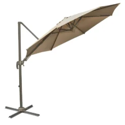 Outsunny Adjustable Angle Hanging Parasol 3 M - Khaki -Günstiges Grün Ecke Geschäft 1624009189 25341600 4a6f726c 2849 481b 9033 722fb18390c2