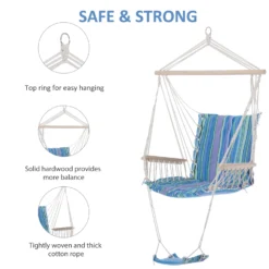 Outsunny Hanging Hammock Swing Chair - Multi Colour -Günstiges Grün Ecke Geschäft 1624009276 76889400