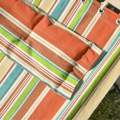 Outsunny Portable Cotton Double Hammock Bed With Pillow - Green -Günstiges Grün Ecke Geschäft 1624009345 18636900 0fac63a4 da89 48db 83d3 61d12662b569