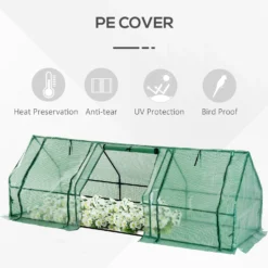 Outsunny Polytunnel Greenhouse -Günstiges Grün Ecke Geschäft 1624009424 94639400 14ca1b49 122f 4d6b b8d5 1249ba75f189