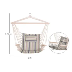 Outsunny Hanging Rope Frame Hammock Chair - Multi Colour -Günstiges Grün Ecke Geschäft 1624009455 30318800 fcad0887 3ff4 4b8f 85ab f93bd8d3b931