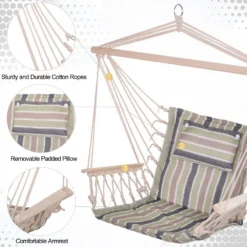 Outsunny Hanging Rope Frame Hammock Chair - Multi Colour -Günstiges Grün Ecke Geschäft 1624009458 52082300 3e4b1e31 d55b 44cb 88c5 448ece3cf7b9
