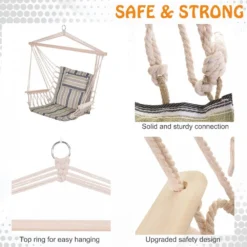 Outsunny Hanging Rope Frame Hammock Chair - Multi Colour -Günstiges Grün Ecke Geschäft 1624009462 59115900 ceef1a42 623d 48d4 8c4f 48427d224f78