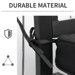 Outsunny-2 Seater Outdoor Bench Cushion Black -Günstiges Grün Ecke Geschäft 1624014771 46702300