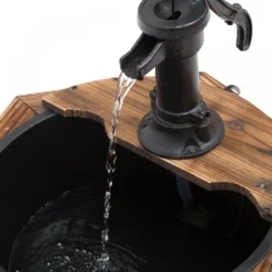 Outsunny Garden Wooden Electric Water Fountain -Günstiges Grün Ecke Geschäft 1624014979 99161400 f188ef19 5522 4181 bc2a fd6ab58296a4