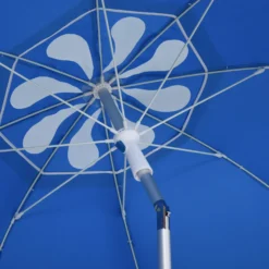 Oasis 1.9 M Beach Umbrella Parasol With Ajustable Angle And Carry Bag - Blue -Günstiges Grün Ecke Geschäft 1624015088 50741900