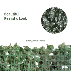 Outsunny Artifical Leaf Trellis - Dark Green -Günstiges Grün Ecke Geschäft 1624015208 22226200