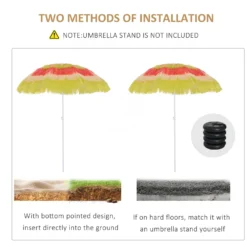 Oasis Hawaiian Style Garden Umbrella Parasol With Tilt - Multi Colour -Günstiges Grün Ecke Geschäft 1624015515 98949100 e74f1ee1 6819 4a3a 95b6 719f6f070432