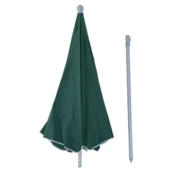 Oasis 2.2 M Steel Beach Umbrella Parasol - Dark Green -Günstiges Grün Ecke Geschäft 1624015569 54619100