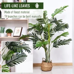 Outsunny 150cm Artificial Plant With Pot -Günstiges Grün Ecke Geschäft 1624015739 87027400