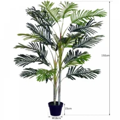 Outsunny 150cm Artificial Plant With Pot
