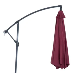 Outsunny UV And Water Resistant Hanging Garden Parasol 3m - Red -Günstiges Grün Ecke Geschäft 1624015979 01552500 6709e79d 90ee 4b76 8caa 06ea21134ad6