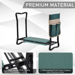 Outsunny Steel Frame Garden Kneeler With Resting Foam Pad -Günstiges Grün Ecke Geschäft 1624016145 25448200