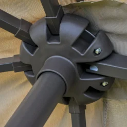 Outsunny Double Sided Umbrella Parasol With Cross Base 4.6 M - Khaki -Günstiges Grün Ecke Geschäft 1624016276 03835800 9b9aacd5 eb88 46e7 b4a6 d2ec0d6e1ff4