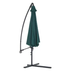 Oasis 3 M Garden Banana Hanging Parasol Umbrella - Green -Günstiges Grün Ecke Geschäft 1624016286 73065900