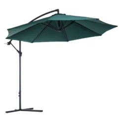 Oasis 3 M Garden Banana Hanging Parasol Umbrella - Green