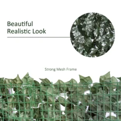 Outsunny Artificial Leaf Trellis - Dark Green 2.4m X 1m -Günstiges Grün Ecke Geschäft 1624016328 78154700 507d20d2 f061 4a19 b94c 17611731ecf1