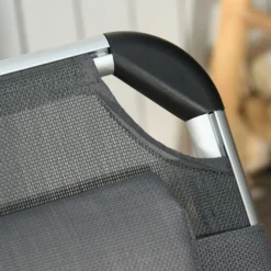 Outsunny Sun Lounger With Pillow - Grey -Günstiges Grün Ecke Geschäft 1624025930 75234600 7360ba9f 3baf 4ce4 849d f5bf9c27424c