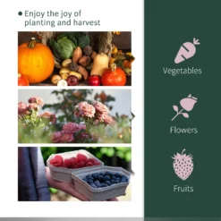 Outsunny PVC Greenhouse Tunnel Steel Frame Transparent 250x100x80cm -Günstiges Grün Ecke Geschäft 1624026057 11273400 7c1d2f68 b826 4e70 8920 258a460d646b