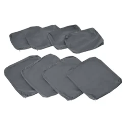 Outsunny Seat Cushion Cover Replacement Set - Grey