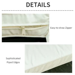 Outsunny-2 Seater Outdoor Bench Cushion - White -Günstiges Grün Ecke Geschäft 1624028768 58474000 ad6eea61 65ba 44b6 bd89 a7b3ea3947c5