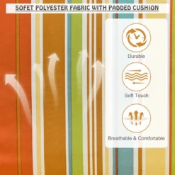 Outsunny Hanging Rope Frame Hammock Chair - Stripe -Günstiges Grün Ecke Geschäft 1624028974 03990600 b6843822 9ef6 4e81 9b49 301fed4e2d79