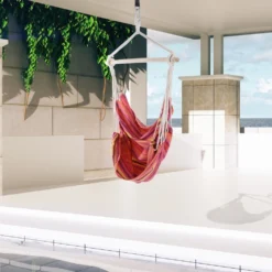 Outsunny Hanging Cotton Hammock Swing Chair - Multi Colour -Günstiges Grün Ecke Geschäft 1624031215 56276700