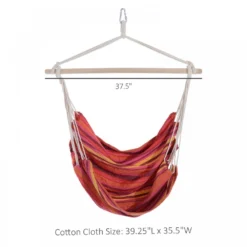 Outsunny Hanging Cotton Hammock Swing Chair - Multi Colour -Günstiges Grün Ecke Geschäft 1624031219 50138100