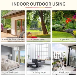 Outsunny Hanging Cotton Hammock Swing Chair - Multi Colour -Günstiges Grün Ecke Geschäft 1624031225 67289600