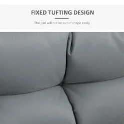 Outsunny-2 Piece Garden Pallet Padded Cushions - Grey -Günstiges Grün Ecke Geschäft 1624031259 48858600