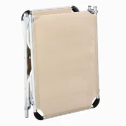 Outsunny Folding Reclining Sun Lounger With Pillow - Khaki -Günstiges Grün Ecke Geschäft 1624031293 64395000 68221a63 5bca 443e 8573 a6699d91ab30