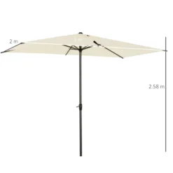 Oasis 3 X 2 M Ajustable Title Crank Garden Parasol - Beige -Günstiges Grün Ecke Geschäft 1624031329 32532600