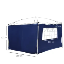 Outsunny 3m X 2m Gazebo Replacement Side Panels - Blue -Günstiges Grün Ecke Geschäft 1624031547 20349700 2a705adb 41fb 4ee4 80b7 916272457a91