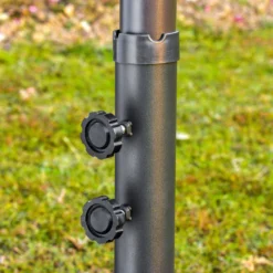 Oasis 4.6 M Double Sided Umbrella Parasol With Cross Base - Red -Günstiges Grün Ecke Geschäft 1624031548 68129000 04399a3f f65d 46a0 b03e 05553fbc63c6