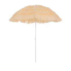 Oasis Hawaiian Style Garden Umbrella Parasol With Tilt - Yellow