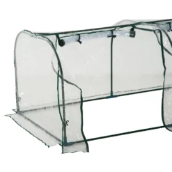 Steel Frame Portable Plastic Cover Greenhouse -Günstiges Grün Ecke Geschäft 1624031642 99501900
