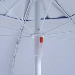 Oasis 2 M Beach Canopy Parasol With Side Panels - Blue -Günstiges Grün Ecke Geschäft 1624031881 70817400